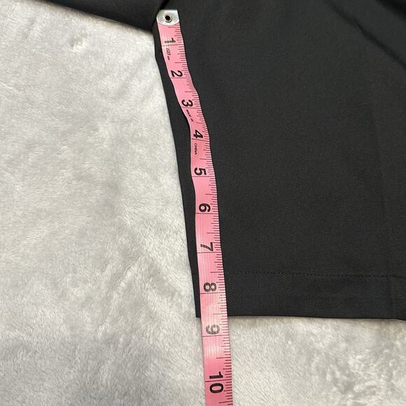 Peter Millar Wicking Shorts Mens 40 Black Solid 9" EB82 Chino Performance Golf - Picture 9 of 9